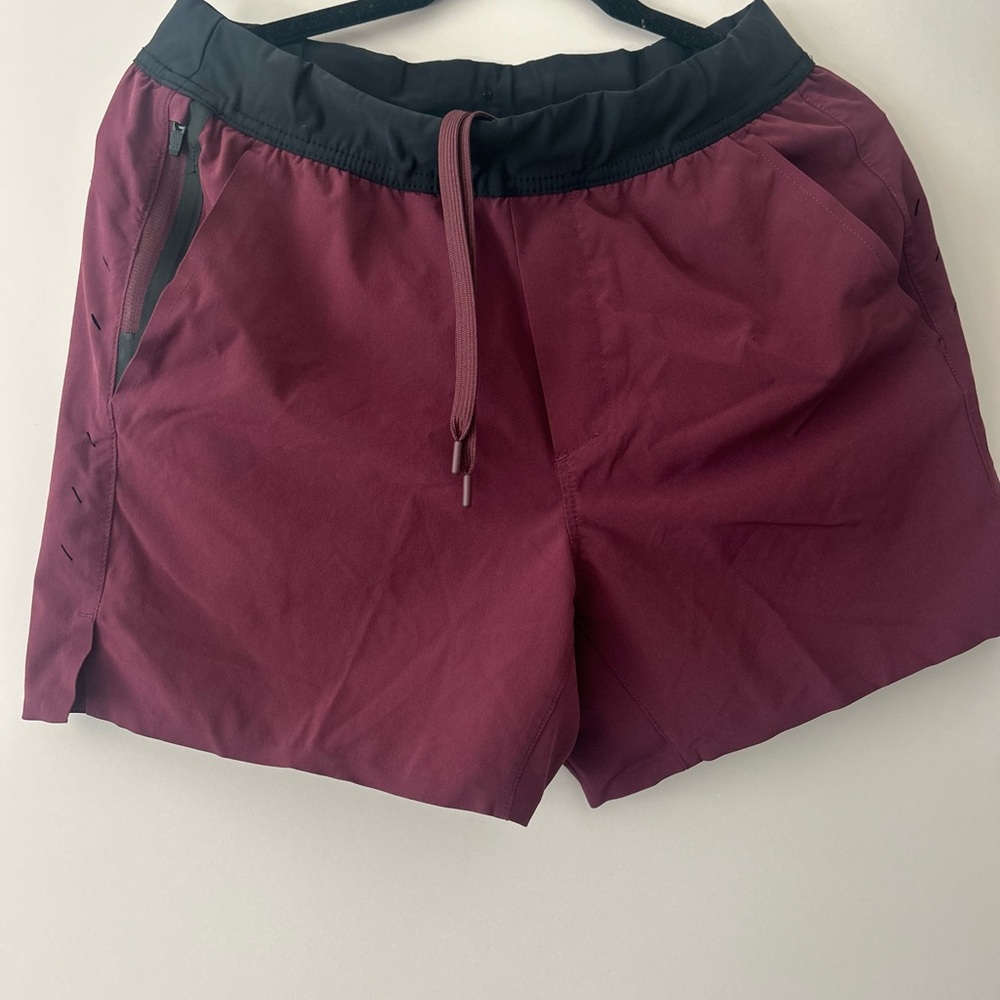 Ten Thousand Men's Maroon and Black Athletic Shorts